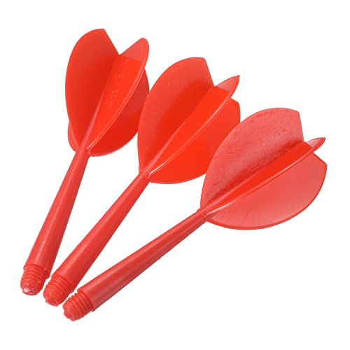 PATIKIL Integrated Dart Shaft & Flights, 6 Pack Lightweight Plastic Dart Flight Set, Red - Image 4