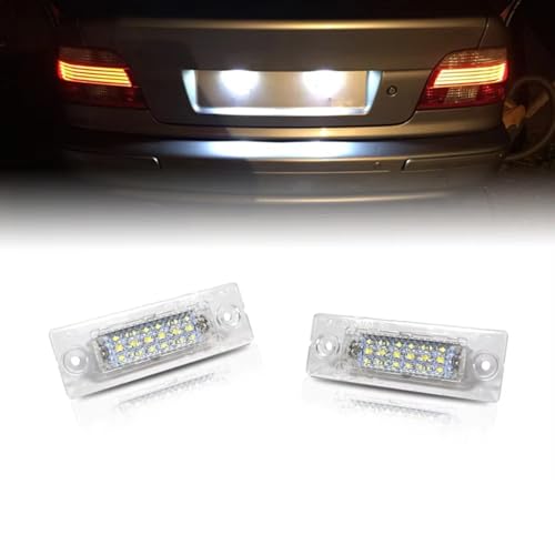 Piloto de matrícula compatible con VW evita multas ITV luces placa de coche 2 uds 3