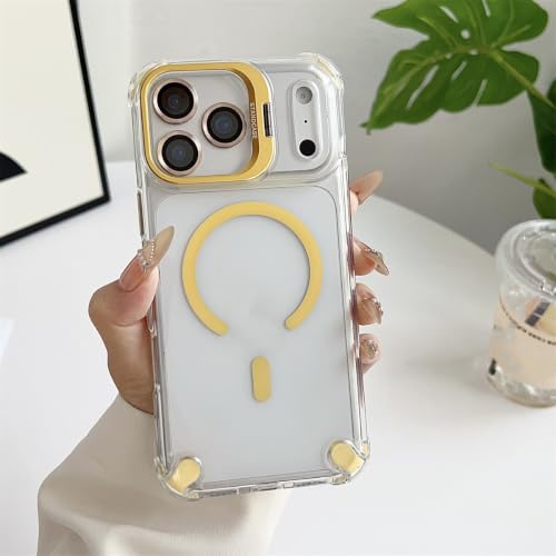 Étui magnétique iPhone 13 Pro Max antichoc avec support vidéo rétractable protection objectif