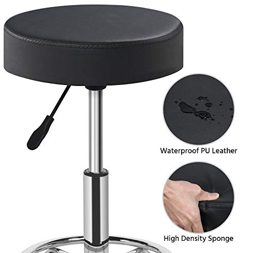 Yaheetech Aluminium 3 Folding Massage Table With Rolling Stool Portable Massage Bed Spa Bed Stool Adjustable Swivel Salon Chair Massage Therapy Table With Headrest & Armrest Black #TOP3