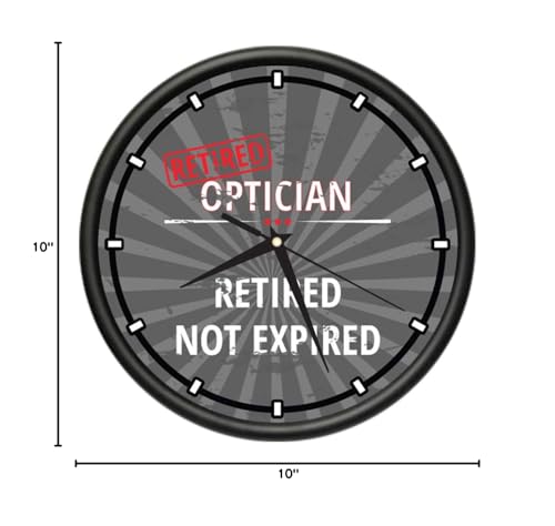 Reloj de pared SignMission diseño Optician 10 pulgadas miniatura 4