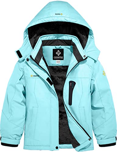 Gemyse Girl'S Waterproof Ski Snow Jacket Hooded Fleece Lined Windproof Winter Jacket cover
