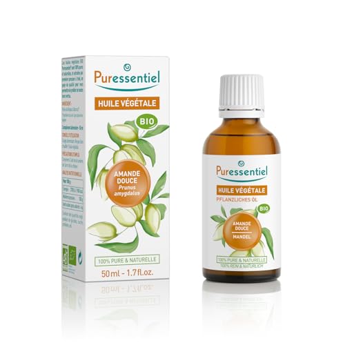 Puressentiel - Aceite Vegetal Almendra dulce - Prensado en frío - Certificado Bio - 100 por ciento puro y de origen natural - Vegan y libre de crueldad animal - 50 ml