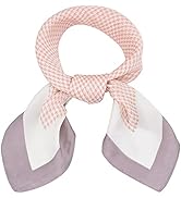 Bellisia Silk Like Bandana Square Scarves Women Scarf Neck Scarf Head Hair Neckerchief Headwear F...