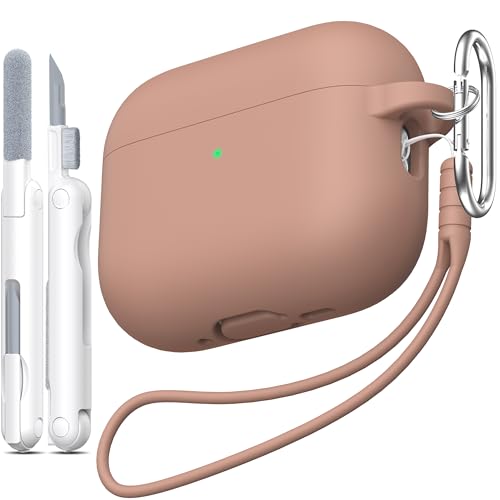 Coque AirPods Pro 3 antichoc silicone souple avec cordon et kit de nettoyage