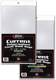 200 BCW RESEALABLE Current Comic Bags & Backer Boards
