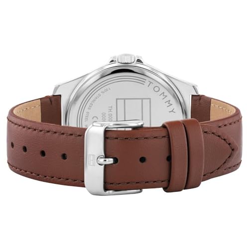 Tommy Hilfiger Quartz Analog Green Leather Strap for Men-TH1710602 - Image 3