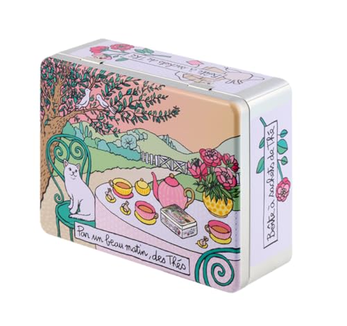 DLP, Caja de té de metal (compartimentada) - Beau Matin