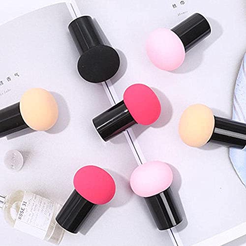 Image of SUNISA 1 Pcs Cosmetic Sponges with Case Set Mushroom Powder Puff Beauty Sponge Blender Face Puff Latex Free Makeup Sponges Brushes for Concealer Foundation Dry & Wet