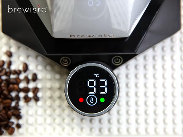 Pava eléctrica Brewista X Series 0.8L acero inoxidable blanca miniatura 5