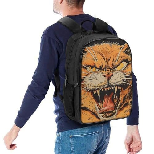 Sac à dos d'école chat mignon pour enfants avec grande capacité 3D