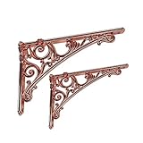 QWEASDF 2Pack Decorative Shelf Bracket, Amazing Artistic Appearance, Floating Shelf Bracket on The W