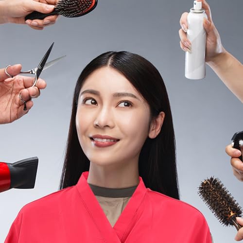 PRETYZOOM Capa de peluquería impermeable para salón de cabello, capa roja para barbería profesional miniatura 5