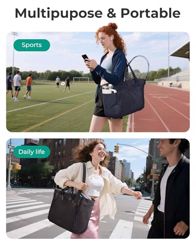 BAGSMART Reusable Grocery Bags, Large Beach Bag, Foldable Tote for Shopping Moving Holiday Travel Packing4