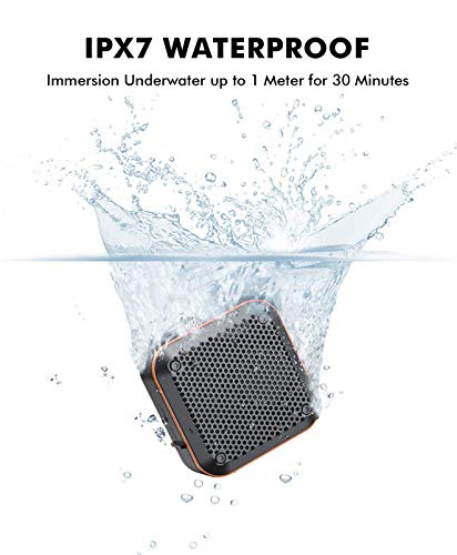 Lezii Portable Ip67 Waterproof Bluetooth Speaker, Shower Speaker Fm Radio With Hd Sound, Mini Wireless Outdoor Speaker, Tf Card Sd Aux, 12H Playtime, True Wireless Stereo For Kayaking, Boating, Hiking #TOP2