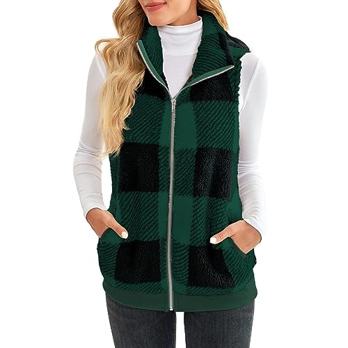 Veste sans manches femme fermeture éclair contre les coups de vent