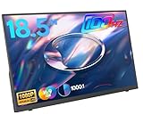 HONGO 18.5 inch 100Hz Portable Monitor 1080P, Large Portable Monitor Stand, FHD IPS Screen HDR Gaming Display, Travel Second Monitor for Mac PC Xbox PS4/5