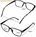 Success Eyewear Computer Glasses 2 Pairs Anti Glare Anti Reflection Classic Reading Glasses Quality Comfort Glasses for Men and Women Set of 2 Shiny Black 1.25