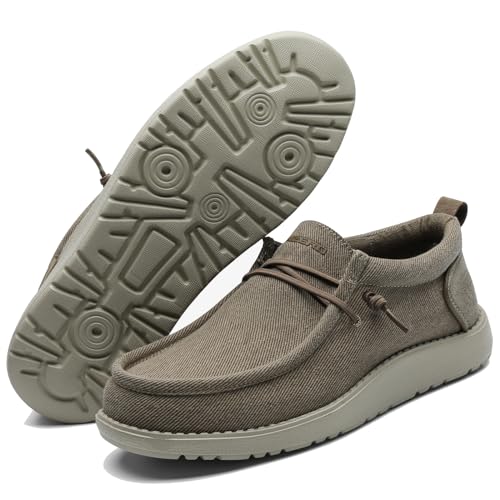 Image of 1TAZERO Men Slip On Shoes Loafer with Arch Support Insoles,Men Casual Shoes for Plantar Fasciitis