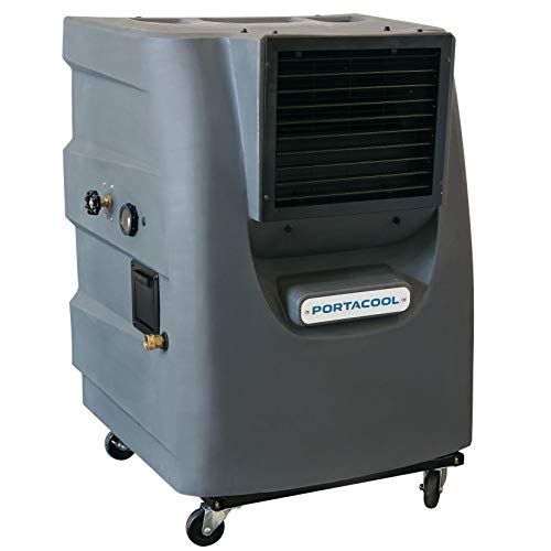 Portacool PACCY130 Cyclone 130 Indoor/Outdoor Patio, Garage, Camping Portable 2 Speed 700 Square Foot Evaporative Swamp Air Cooler with 16 Gallon Tank