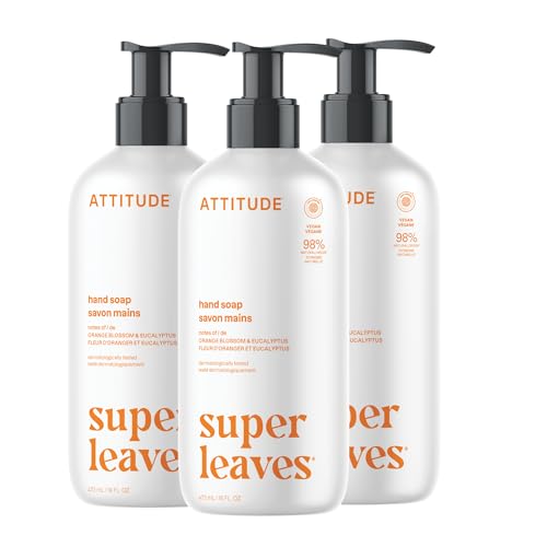 ATTITUDE Liquid Hand Soap, EWG Verified, Plant and Mineral-Based,...