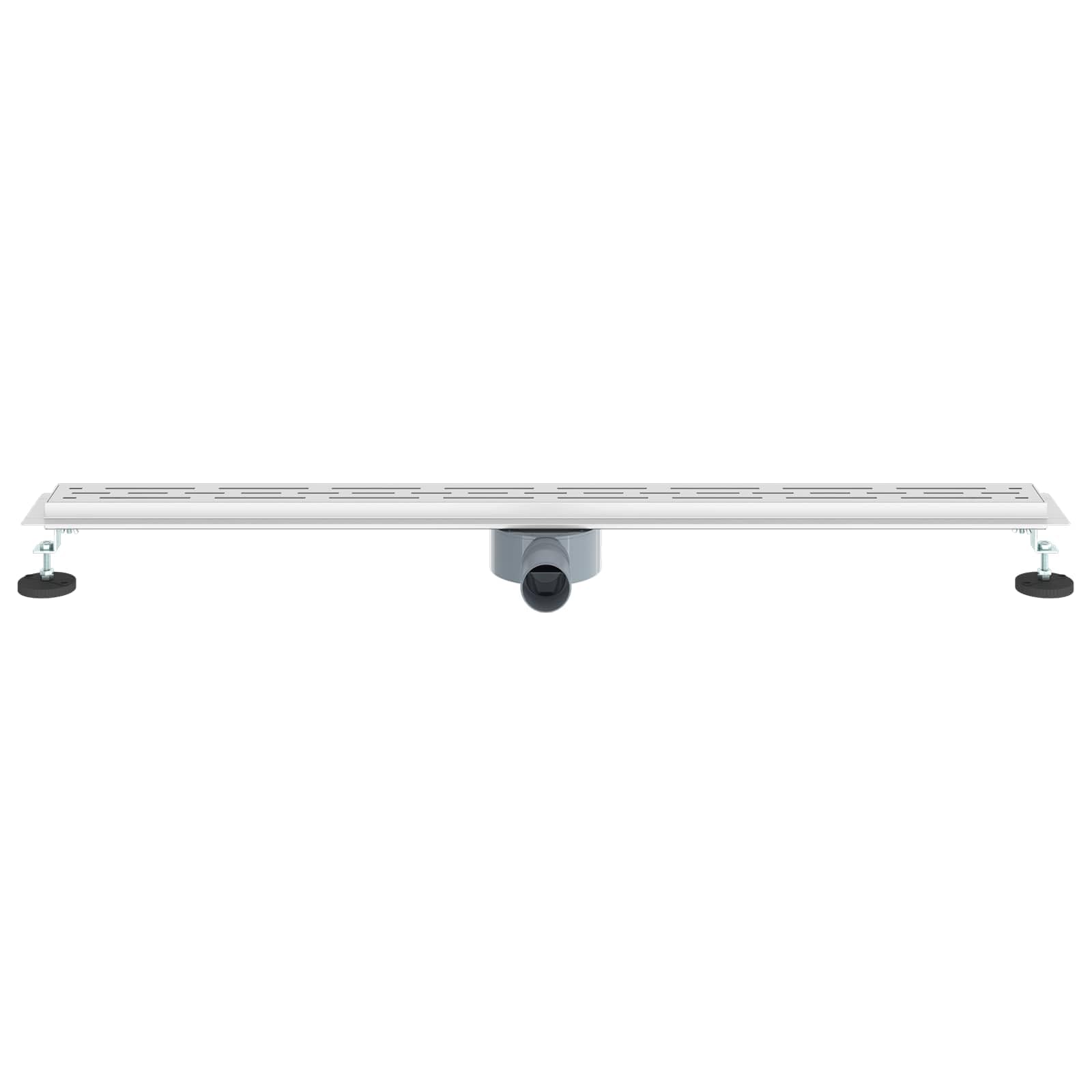 Edelstahl Duschrinne 100 cm, Bodenablauf mit 360° Siphon, Duschablauf für Badezimmer, höhenverstellbar inkl. Ablaufhaken und Dichtvlies