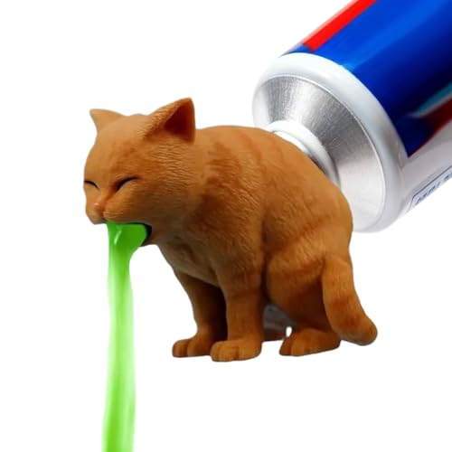 シリコン製 歯磨き粉 カバー, シリコンペースト絞り器 10cm, 猫型歯磨き粉ディスペンサー, 子供 大人 バスルーム 旅行 家庭 キッチン 寝室 学校 キャンプ アウトドア 向け