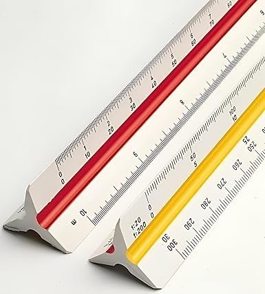 KRYTONE.Fx® 30cm Plastic Triangular Scale Ruler 3 Sides for Architecture Drafting Architect Engineers Technical Measuring Tools-picture-19