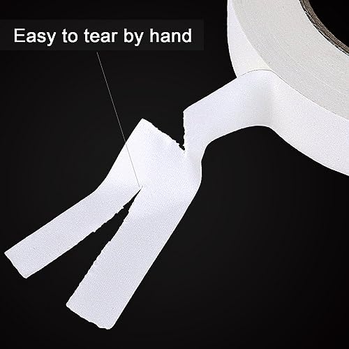 Image of BOMEI PACK White Gaffer Tape, Matte Non-Reflective, 4 Pack 1inch x 30yds No Residue Hand Tear Self-Adhesive Gaffer Tape for Labeling,Photo Studio, Painters