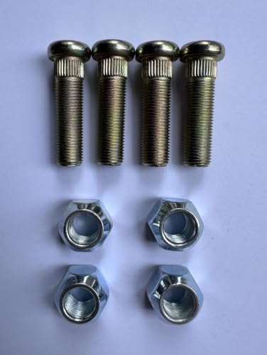 4PCS 1/2" Extended Longer Wheel Bolt Lug Studs 101922201 & Nuts