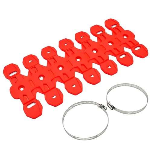 Protector de escape rojo para Husqvarna y KTM cubretubo térmico silenciador de moto