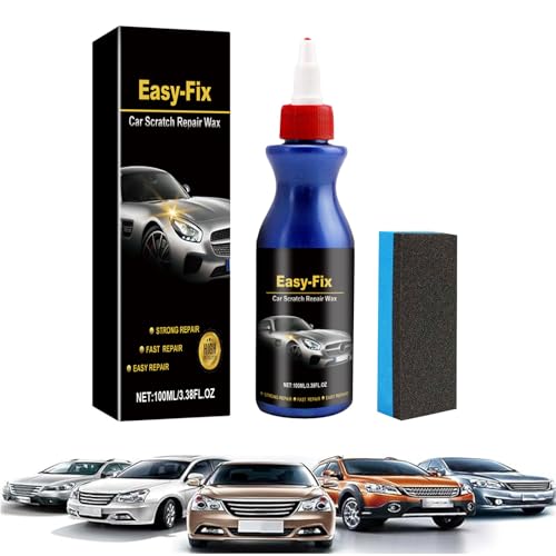 Reparador Arañazos Coche,Quita Arañazos Coche 100ml,Crema Reparadora de Arañazos,Pulimento Coche Arañazos,Car Scratch Repair,Repara Arañazos de Coche,Adecuado para Varias Superficies de Automóviles