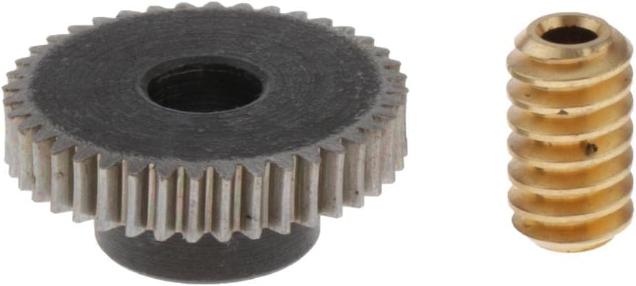 CALANDIS™ 0.5 Modulus Steel Worm Gear Wheel 40 Tooth + Brass Gear Shaft Set | Automation, Motors & Drives | Electric Motors | General Purpose Motors