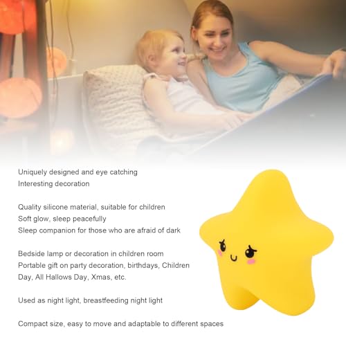 Lámpara de noche de silicona recargable para niños miniatura 4