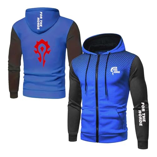 NXTBHDCW Sudadera con Capucha para Hombre De The H.or.d.e Camisetas De Primavera Y Otoño Cómoda Sudadera con Capucha Y Bolsillo Ropa De Abrigo Cárdigan con Capucha-LanS||XS