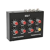  Égaliseur Audio de Voiture 7 Bandes, égaliseur Numérique Double Canal, Interface 3,5 Mm, Impédance D\'Entrée de 20 K, Entrée de Sortie