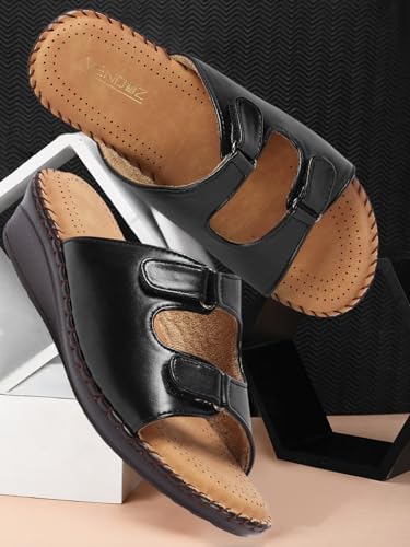 Image of Vendoz Women Doctor Sole Comfortable Beige Sandals