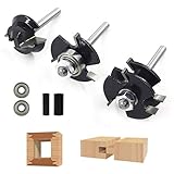 Breite Anwendung: Dieses Set von Nut- und Nutfräsern ist wirklich vielseitig und praktisch. Geeignet für Holz, MDF, Spanplatten, Kompaktsperrholzplatten; bitte vermeiden Sie es, Eisenmetalle und Nicht-Holz-Materialien wie Stahl, Eisen und Sand zu schneiden.