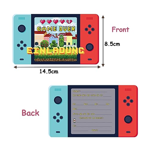 Xinfin 12 biglietti di invito per videogiochi, per...