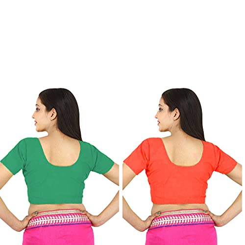 Image of Namita Women's Rubia Cotton Solid Half Sleeve Blouse