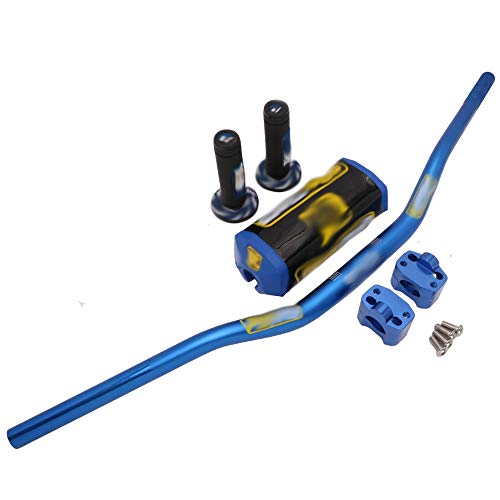 Fastpro - Juego de manillar para moto, almohadilla, empuñaduras y abrazaderas; universal para la mayoría de las motos de motocross con abrazaderas de 28 mm