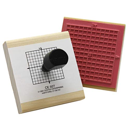READY 2 LEARN X-Y Axis Stamp - Wooden Stamp for Math Activities and DIY - Use for Flashcards, Worksheets, Homework - Save Time and Paper