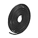 METALLIXITY Schaum Gummi Wetter Dichtung Streifen (5mm Durchmesser x 4m Länge) 1Stk EPDM Gummi Rund Dichtung Streifen - für Haus Reparatur Tür Schwarz