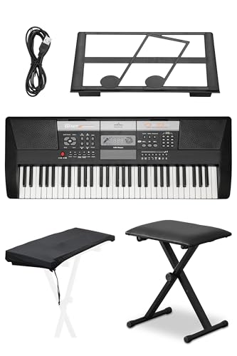 Amazon | RiZKiZ 電子キーボード 電子ピアノ 61鍵盤 シンセサイザー