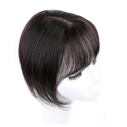 人毛100% 部分ウィッグ リアル 前髪 ヘアピース 頭頂部 ポイント つむじ 白髪隠し 自然 薄毛 かつら トップ 増毛 超軽量 wig 30cm ナチュラルブラック
