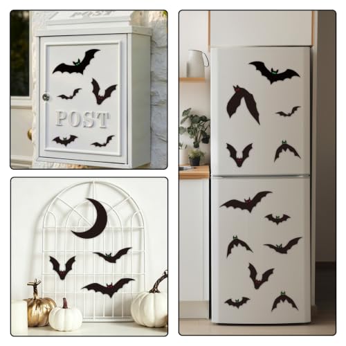 DAZONGE 25PCS Halloween Magnetic Stickers Bat Garage Door Decorations - image 5
