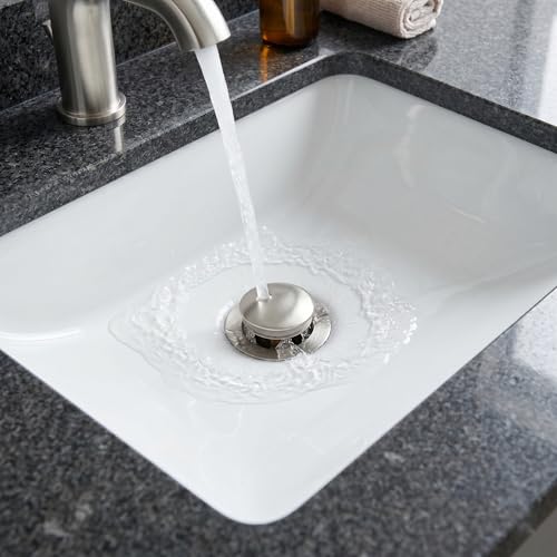 Siphon d'évier de salle de bain nickel brossé pour une routine fluide - 3