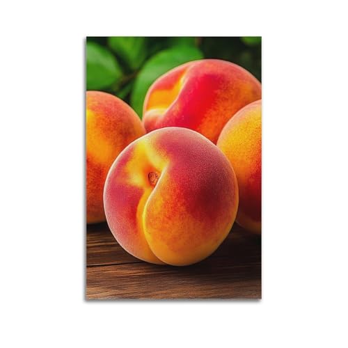 Poster mural de fruits mûrs réalistes ZHOUKEG cadre suspendu 60x90cm