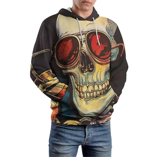 Pullover squelette et boisson sweat confortable contre le froid de taille S - 6