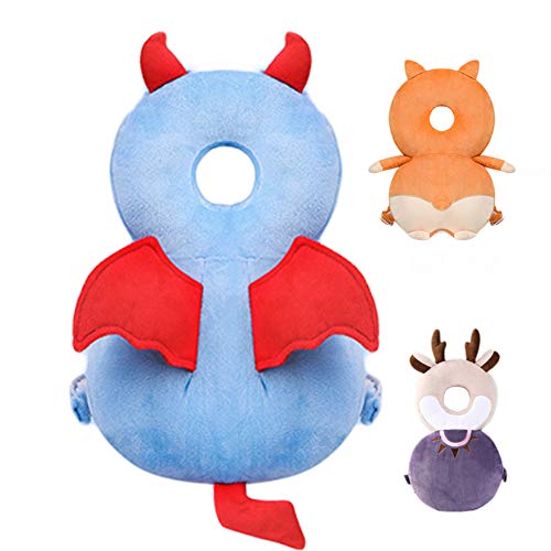 Image of Toddler Baby Head Protection Cushion Backpack Wear,Dark Blue Devil